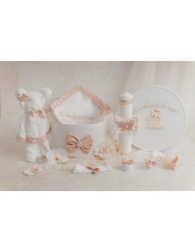 Trusou botez white & rose