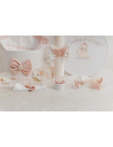 Trusou botez white & rose