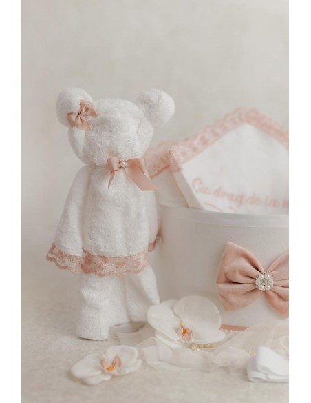 Trusou botez white & rose