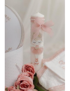 Lumanare botez balerina