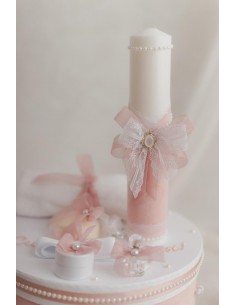 Lumanare botez rose