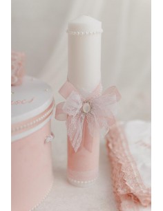 Lumanare botez rose 2