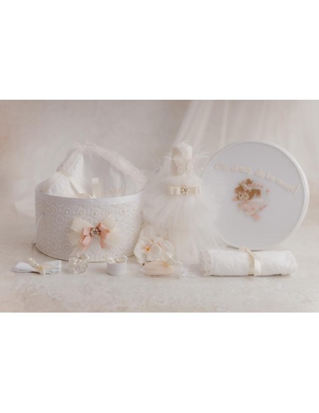 Trusou botez elegant white