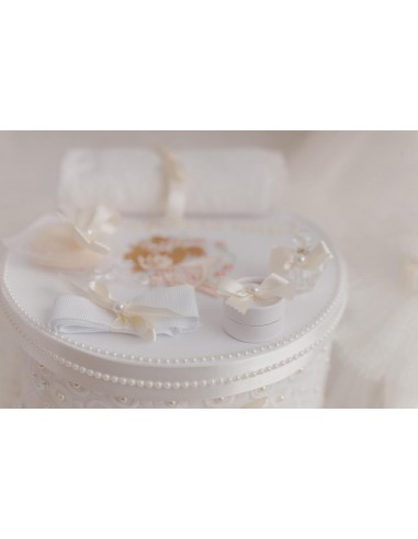Trusou botez elegant white